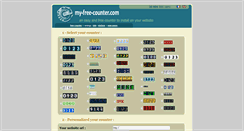 Desktop Screenshot of my-free-counter.com